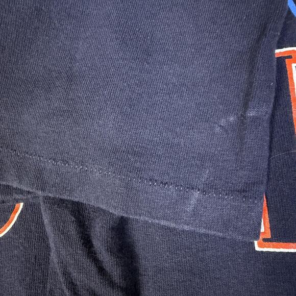 Vintage Illinois Fighting Illini Shirt Mens XL Blue NCAA Football Champion 1992 - Picture 11 of 12